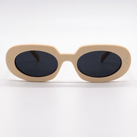 NEW CELINE CL40276U 25A WOMEN IVORY SMOKE SUNGLASSES CELINE - Picture 5 of 14